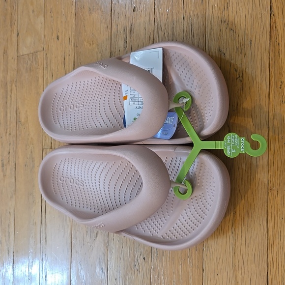 NIP Crocs Mellow Flip M10 /W12 Pink Clay #208431-6TY - Picture 5 of 10